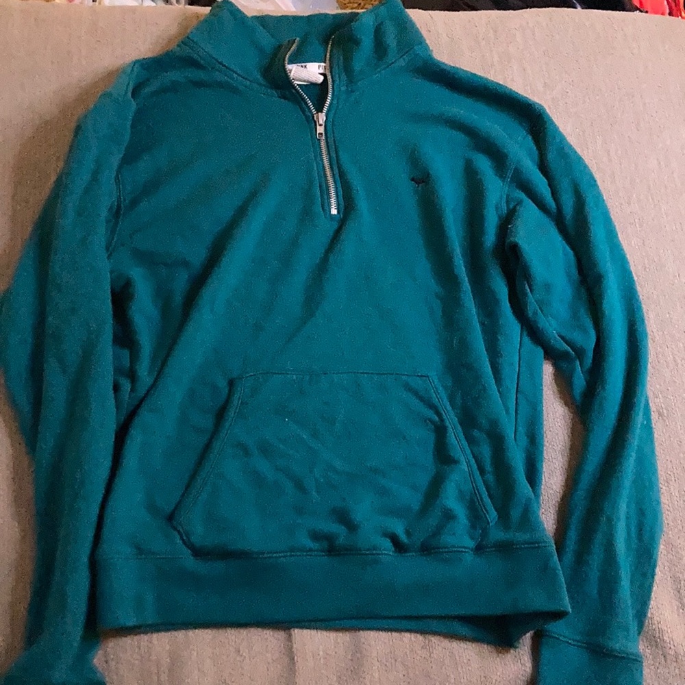 Pink 3/4 Zip-up Pullover